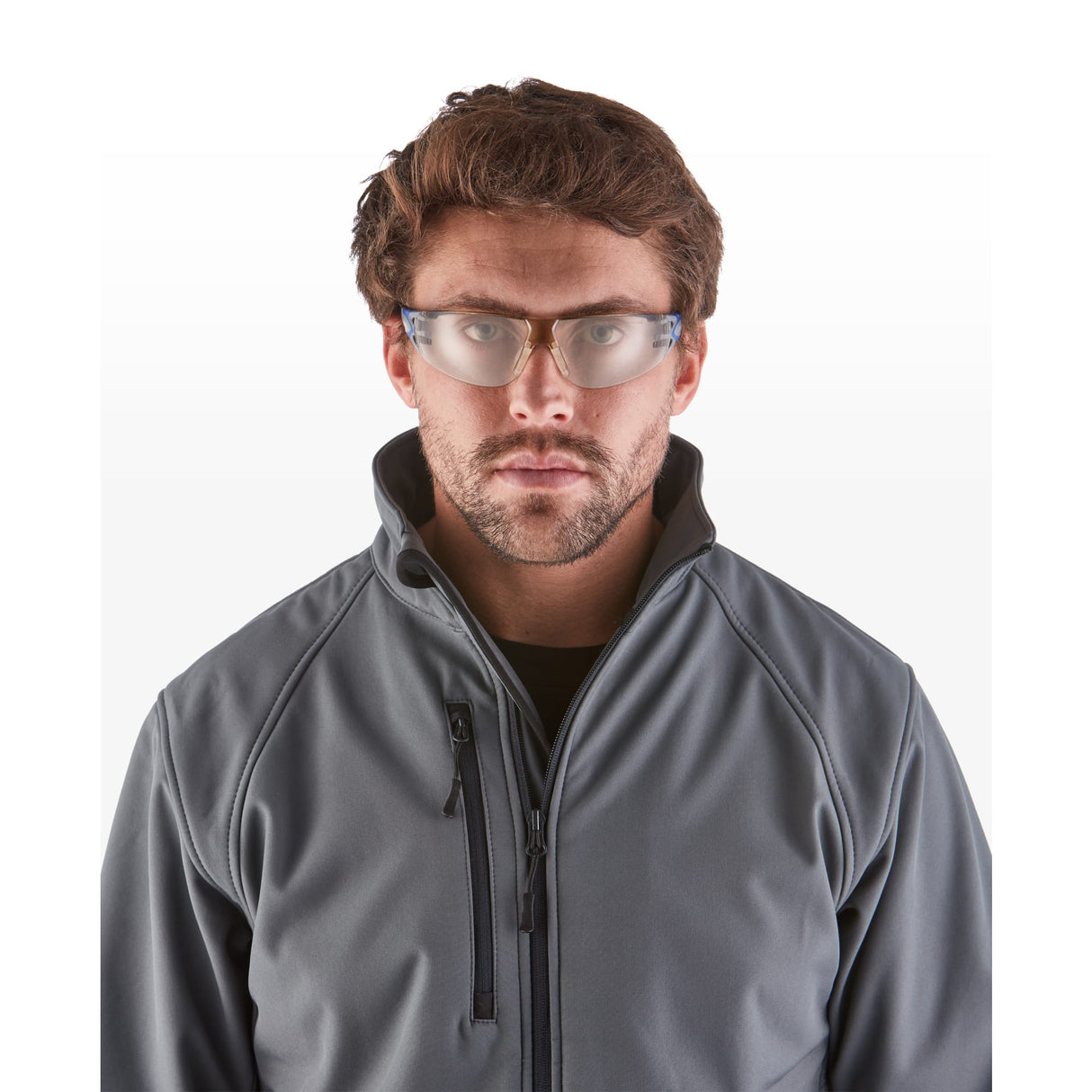 Riley Stream Evo Safety Glasses – LED Lens, Anti-Fog, Metal-Free, Wrap-Around