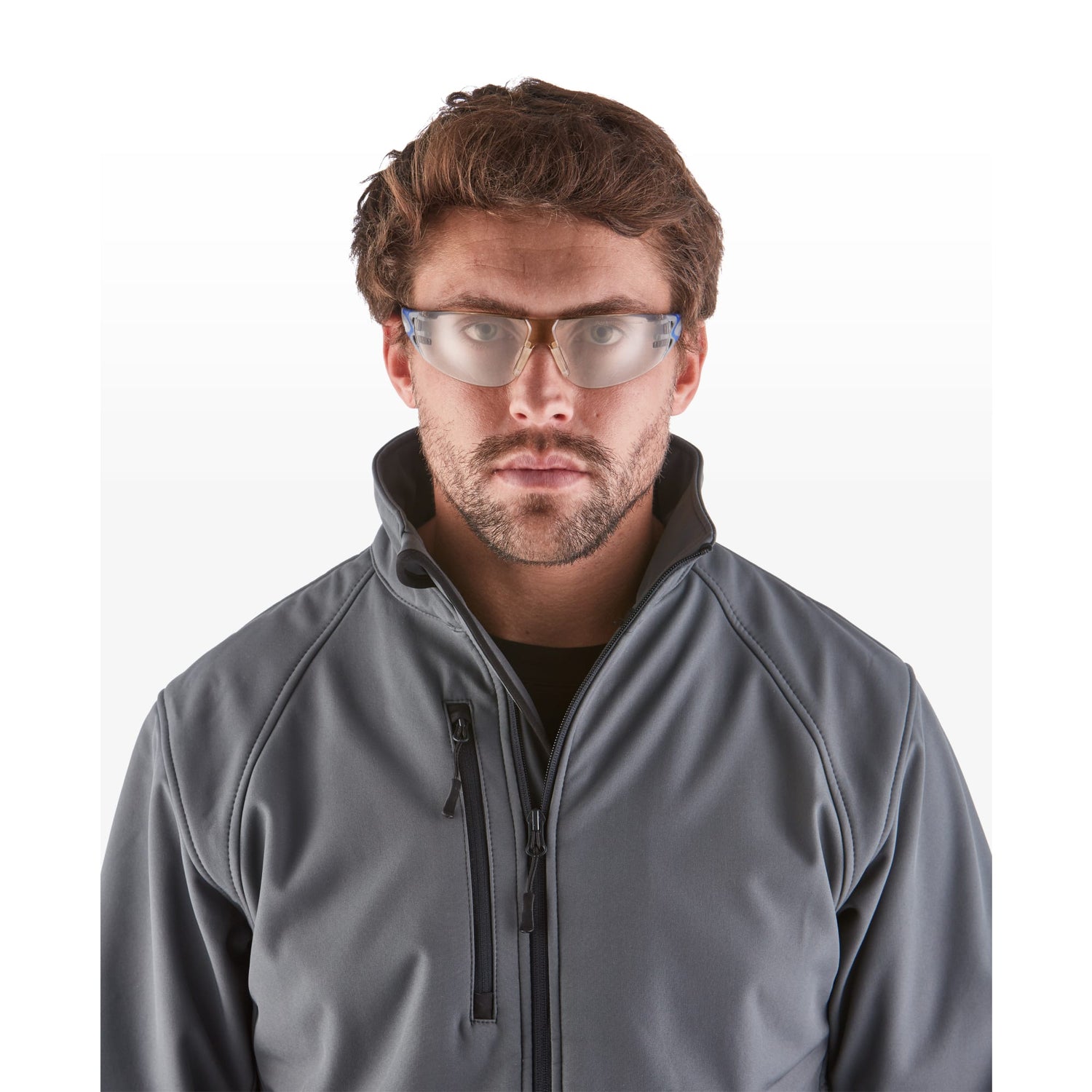 Riley Stream Evo Safety Glasses – LED Lens, Anti-Fog, Metal-Free, Wrap-Around