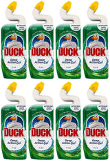 8 x Duck Deep Action Gel Toilet Liquid Cleaner Pine 750Ml