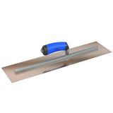 Bon Tool Golden Stainless Steel Square End Finish Trowel - Long Shank - Comfort Wave Handle
