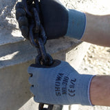 SHOWA 310 Builders Safety Work Gloves with Textured Grip in Black
