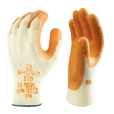 SHOWA 310 Orange Durable Heavy Duty Textured Grip Safety Work Gloves (PACK of 10 PAIRS)