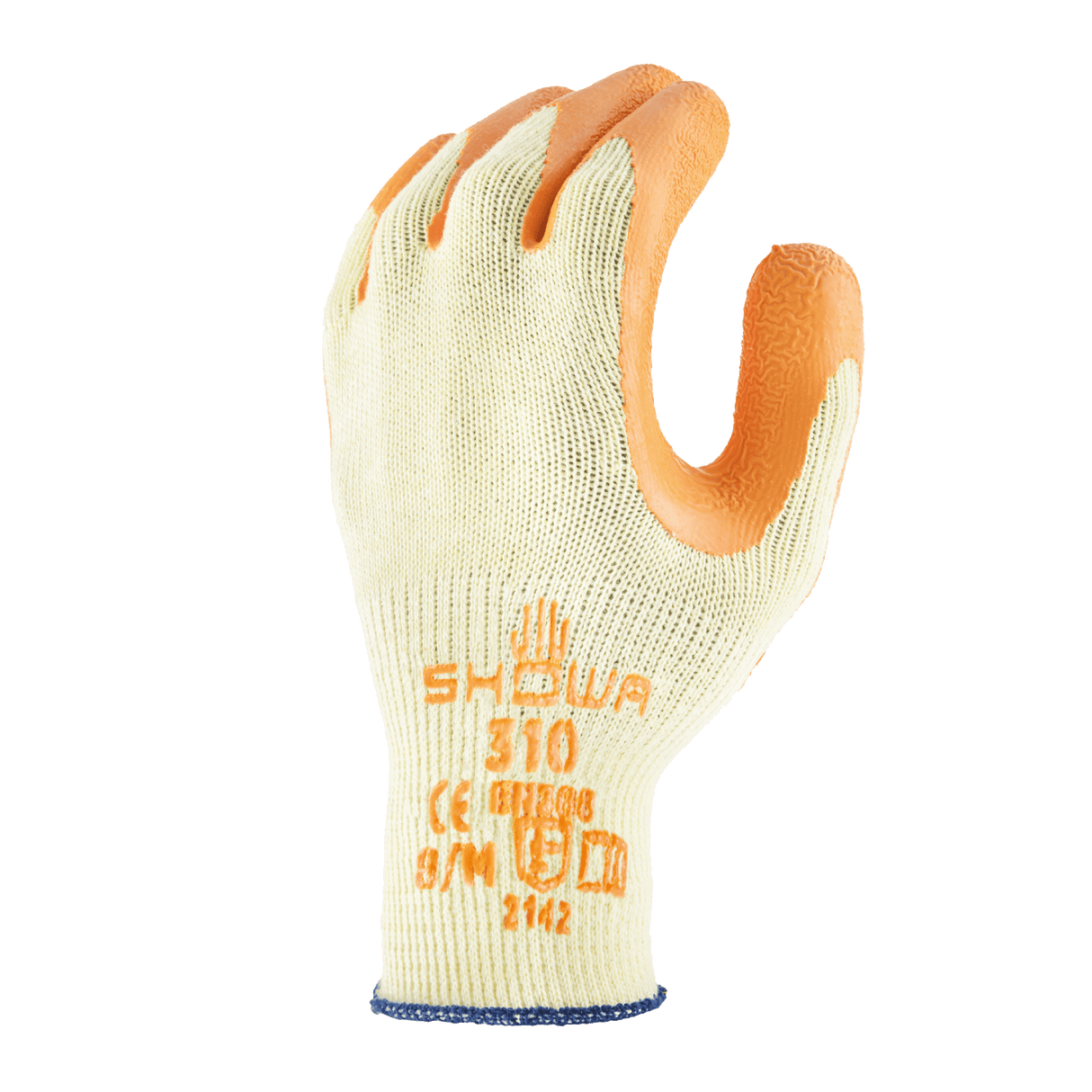 SHOWA 310 Orange Durable Heavy Duty Textured Grip Safety Work Gloves (PACK of 10 PAIRS)