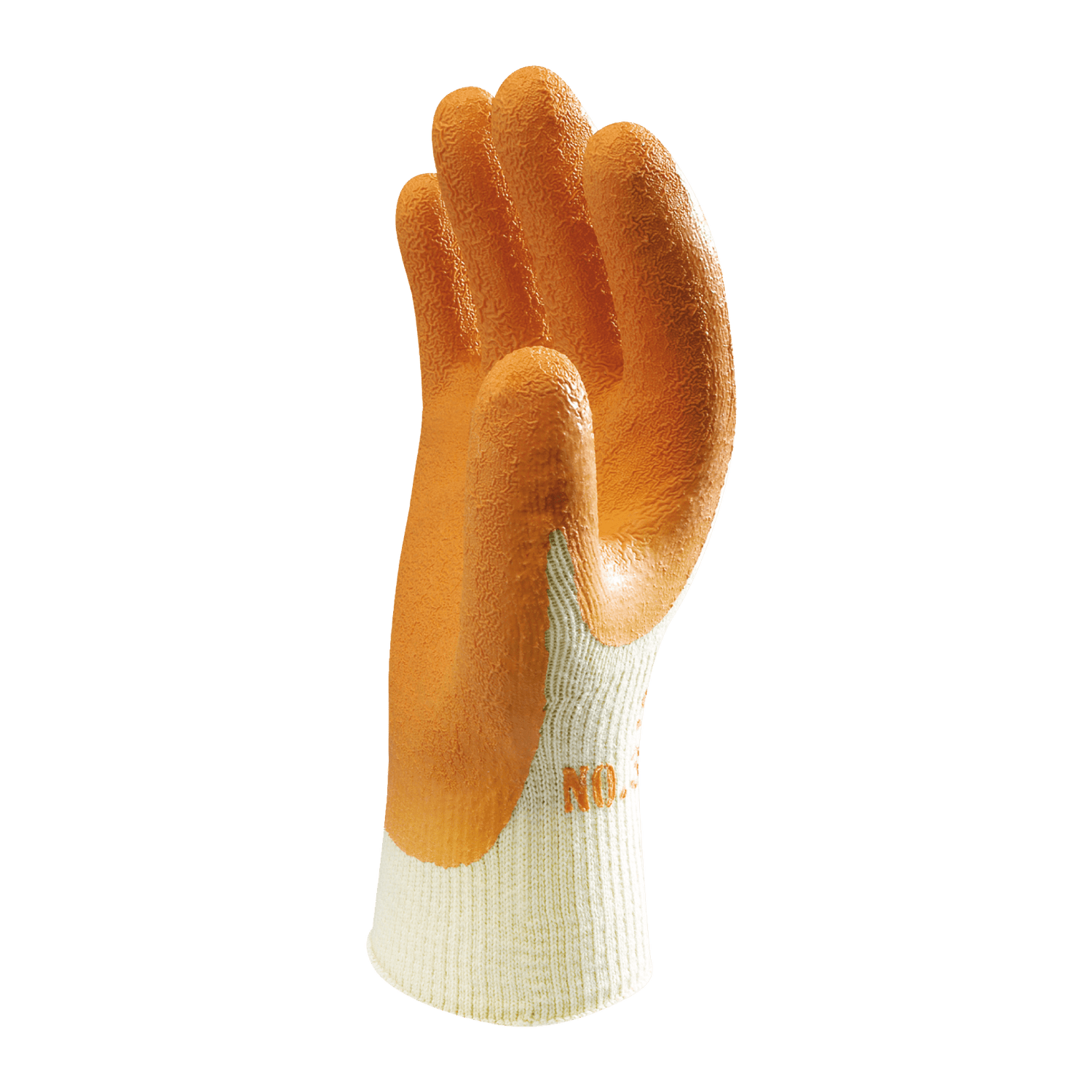 SHOWA 310 Orange Durable Heavy Duty Textured Grip Safety Work Gloves (PACK of 10 PAIRS)