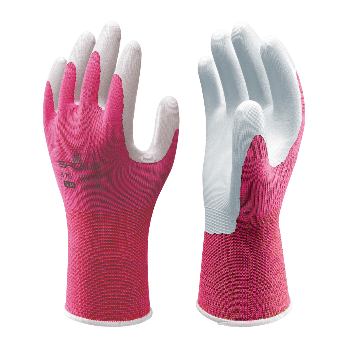 SHOWA 370 Pink Lightweight Gardening Multi Purpose Grip Safety Gloves