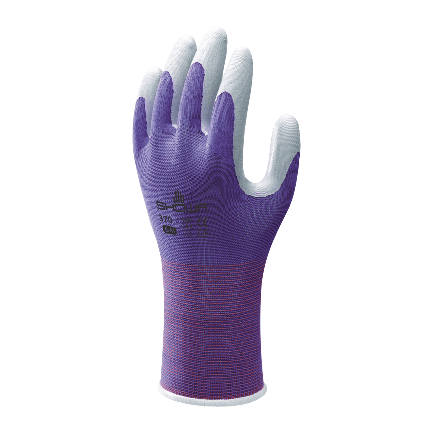 SHOWA 370 Purple Lightweight Gardening Multi Purpose Grip Safety Gloves