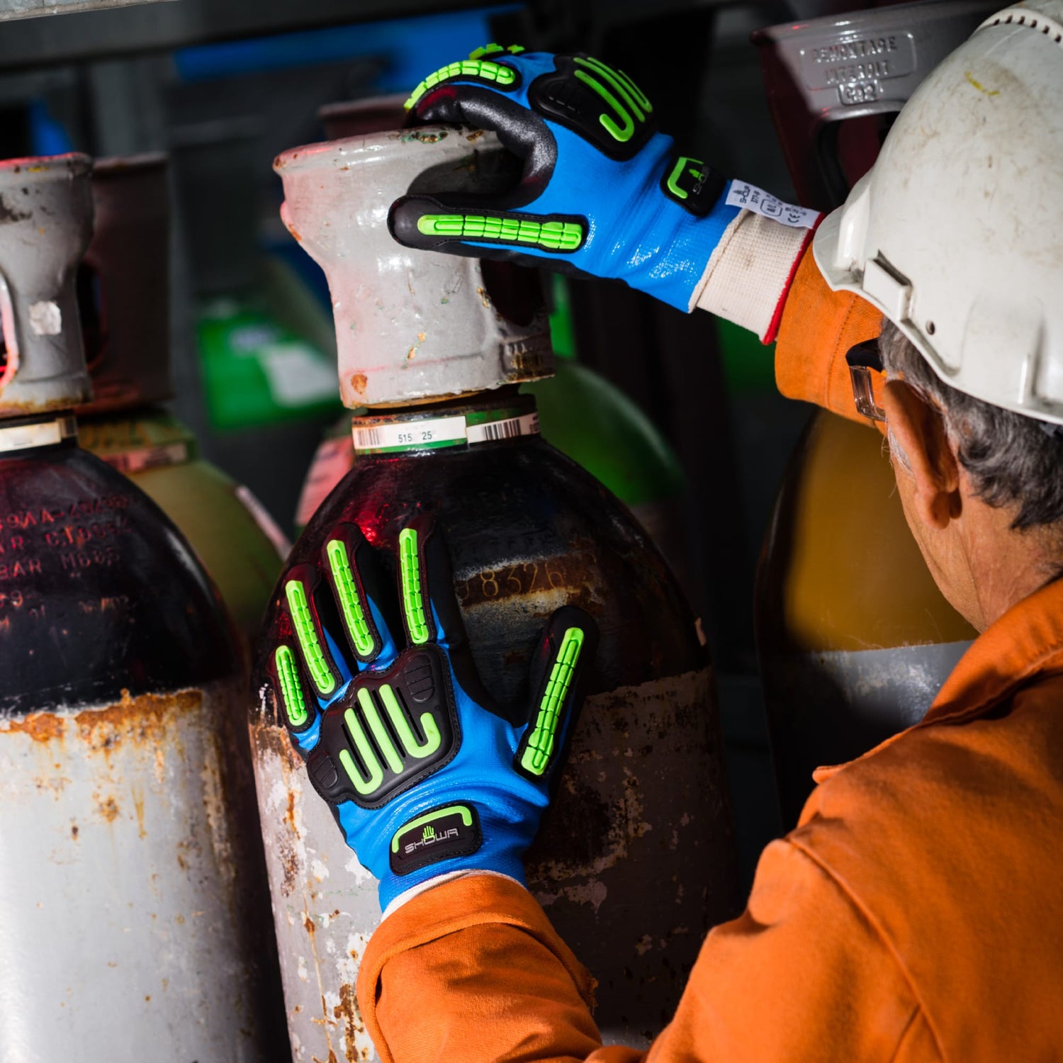 SHOWA 377-IP Impact Protect Oil Resistant Safety Work Gloves