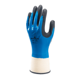 SHOWA 377 Waterproof Impermeable Fully Coated Work Gloves with Nitrile Grip