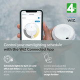 4lite WiZ Connected Dimmable White WiFi LED Smart Bulb - GU10