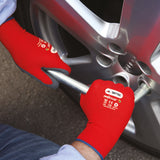 SKYTEC Ninja Flex Tricolore Lightweight Low Cut Resistant Grip Safety Gloves (PACK of 10 PAIRS)