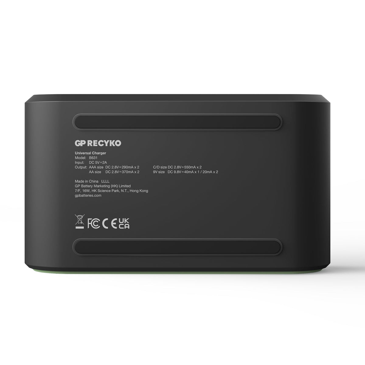 GP Recyko B631 USB Universal Battery Charger for AA, AAA, C, D & 9V