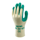 SHOWA 310 Builders Safety Work Gloves with Textured Grip in Green (PACK of 10 PAIRS)