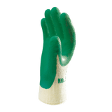 SHOWA 310 Builders Safety Work Gloves with Textured Grip in Green