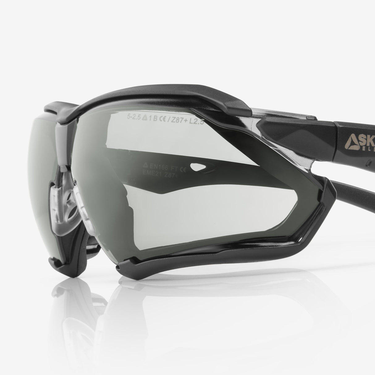 SKYTEC ELEMENTS EME21 Anti Scratch Anti Fog Sports Style Hybrid Spoggles Safety Glasses & Protective Goggles Combination with Grey Tint Lens