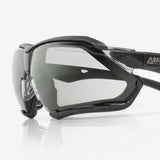 SKYTEC ELEMENTS EME21 Anti Scratch Anti Fog Sports Style Hybrid Spoggles Safety Glasses & Protective Goggles Combination with Grey Tint Lens