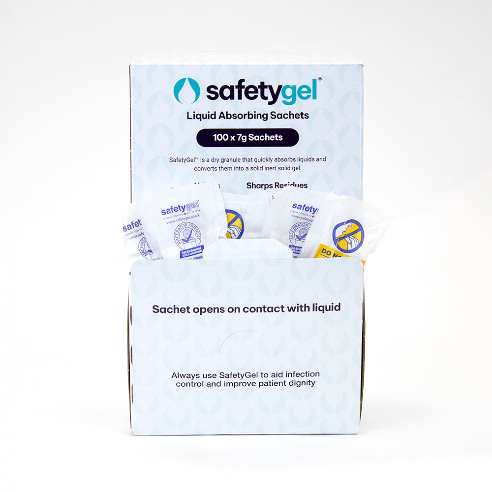 Super Absorbent Fast-Acting Sachets 1.2 Litre Absorption - Box of 100