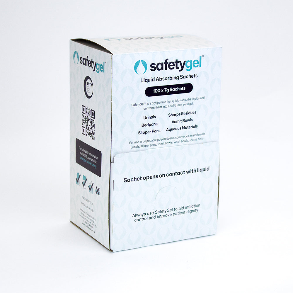 Super Absorbent Fast-Acting Sachets 1.2 Litre Absorption - Box of 100