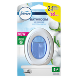 8 x Febreze Freshener Bathroom Cotton 7.5Ml