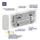 British General Nexus Double Switched 13A Power Socket with Door Chime - White
