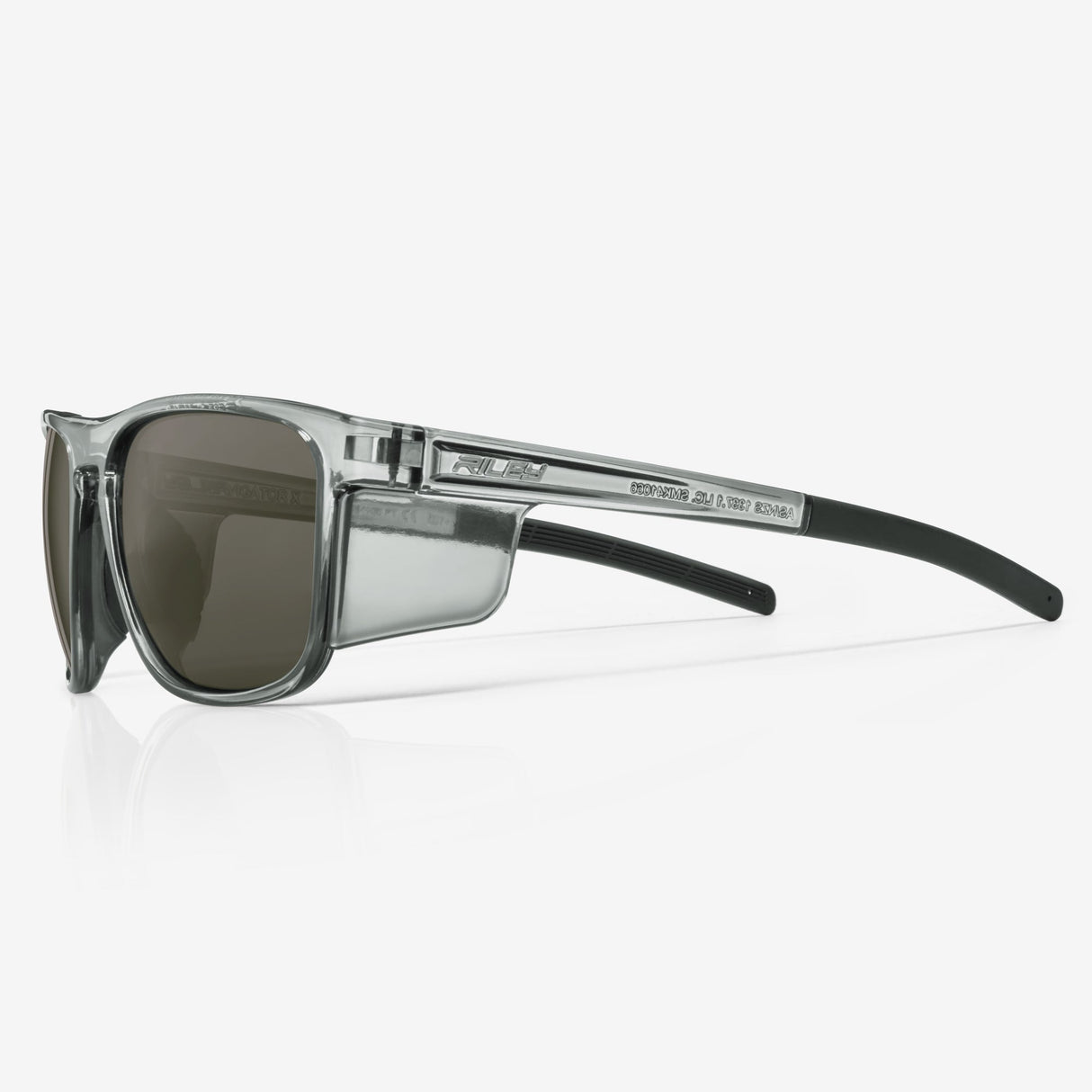 Riley Navigator X Safety Sunglasses – Polarised Lens, Smoked Frame, Anti-Fog/Anti-Scratch