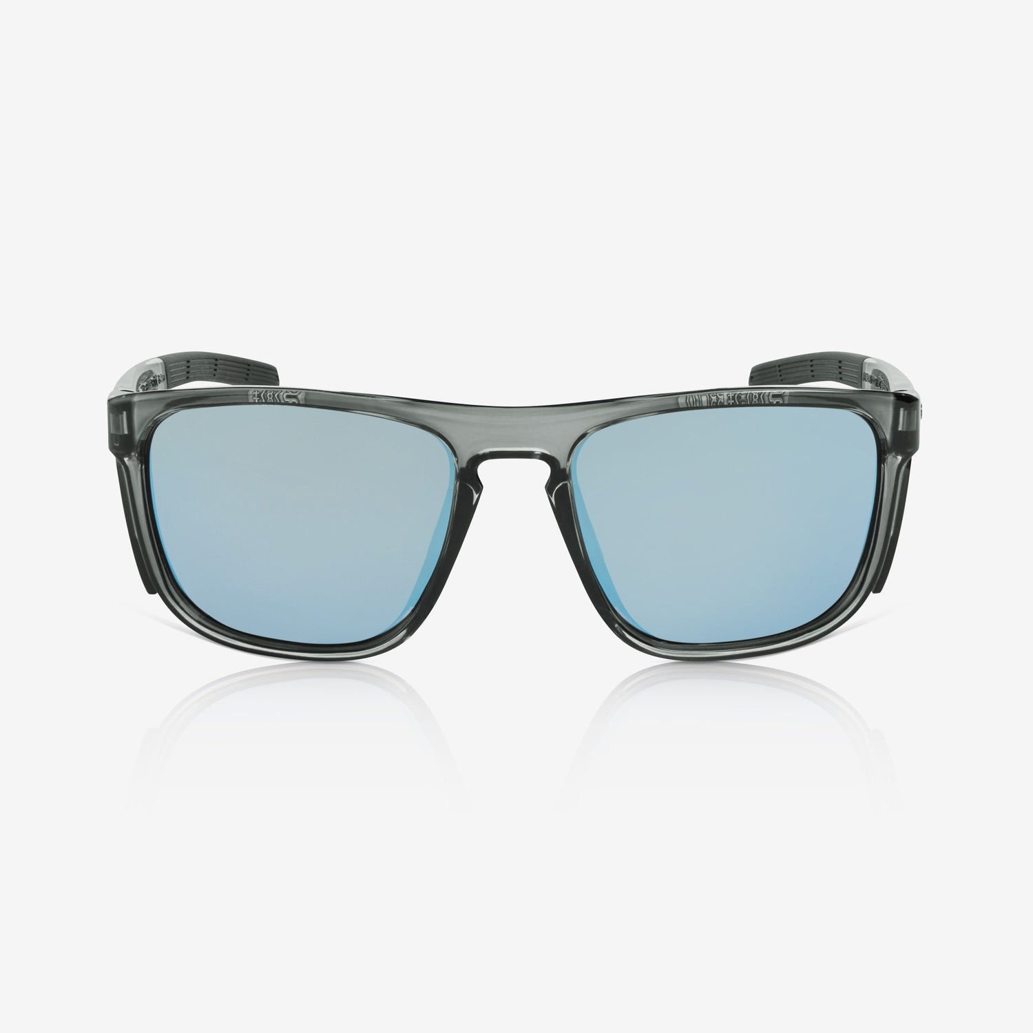 Riley Navigator X Safety Sunglasses – Blue Mirror Revo, Smoked Frame, Anti-Fog/Anti-Scratch