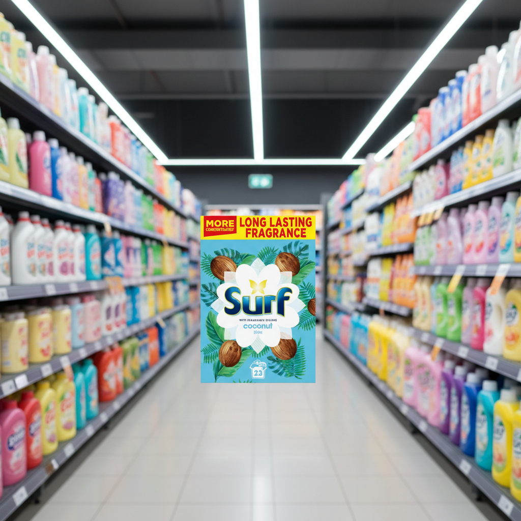 4 x Surf Powder Coconut 23 Wash 1.15Kg