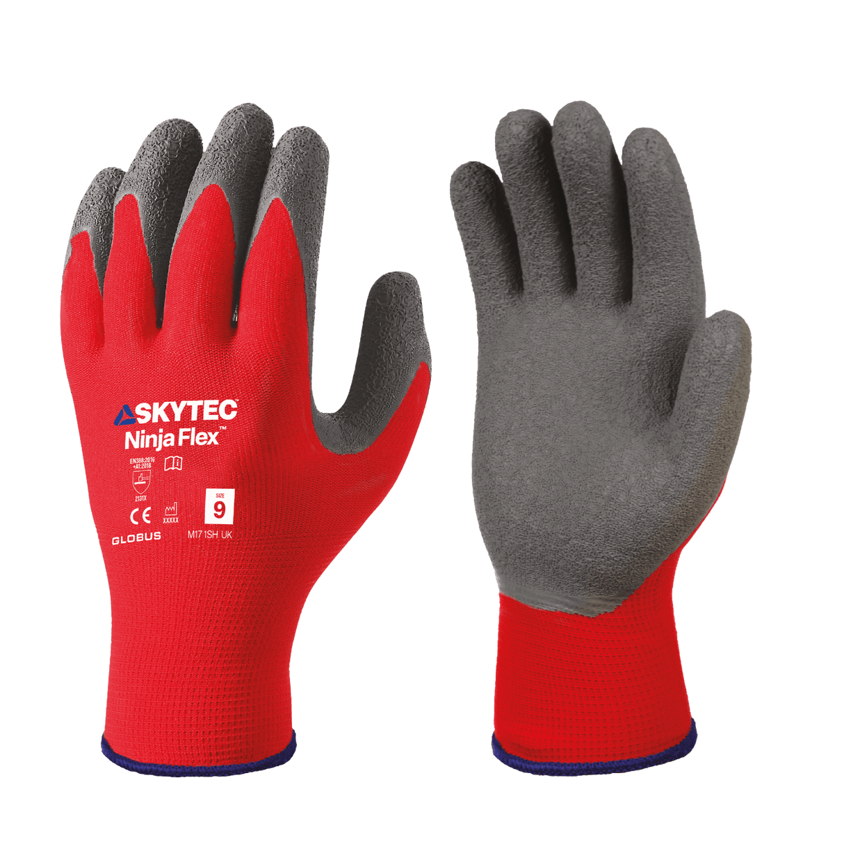 SKYTEC Ninja Flex Tricolore Lightweight Low Cut Resistant Grip Safety Gloves (PACK of 120 PAIRS)