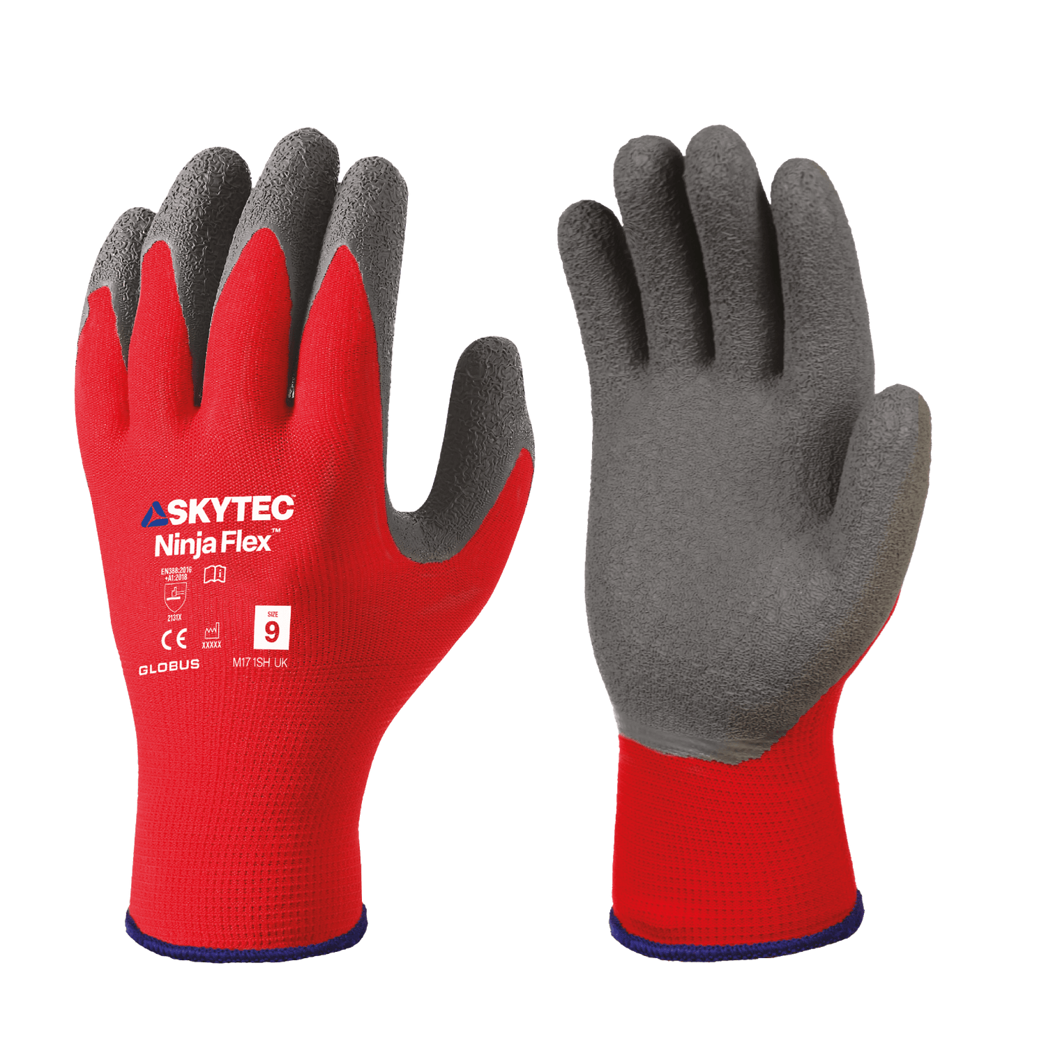 SKYTEC Ninja Flex Tricolore Lightweight Low Cut Resistant Grip Safety Gloves (PACK of 120 PAIRS)