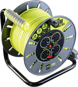 Masterplug 50m 4-Socket 13A Heavy Duty Extension Cable Reel