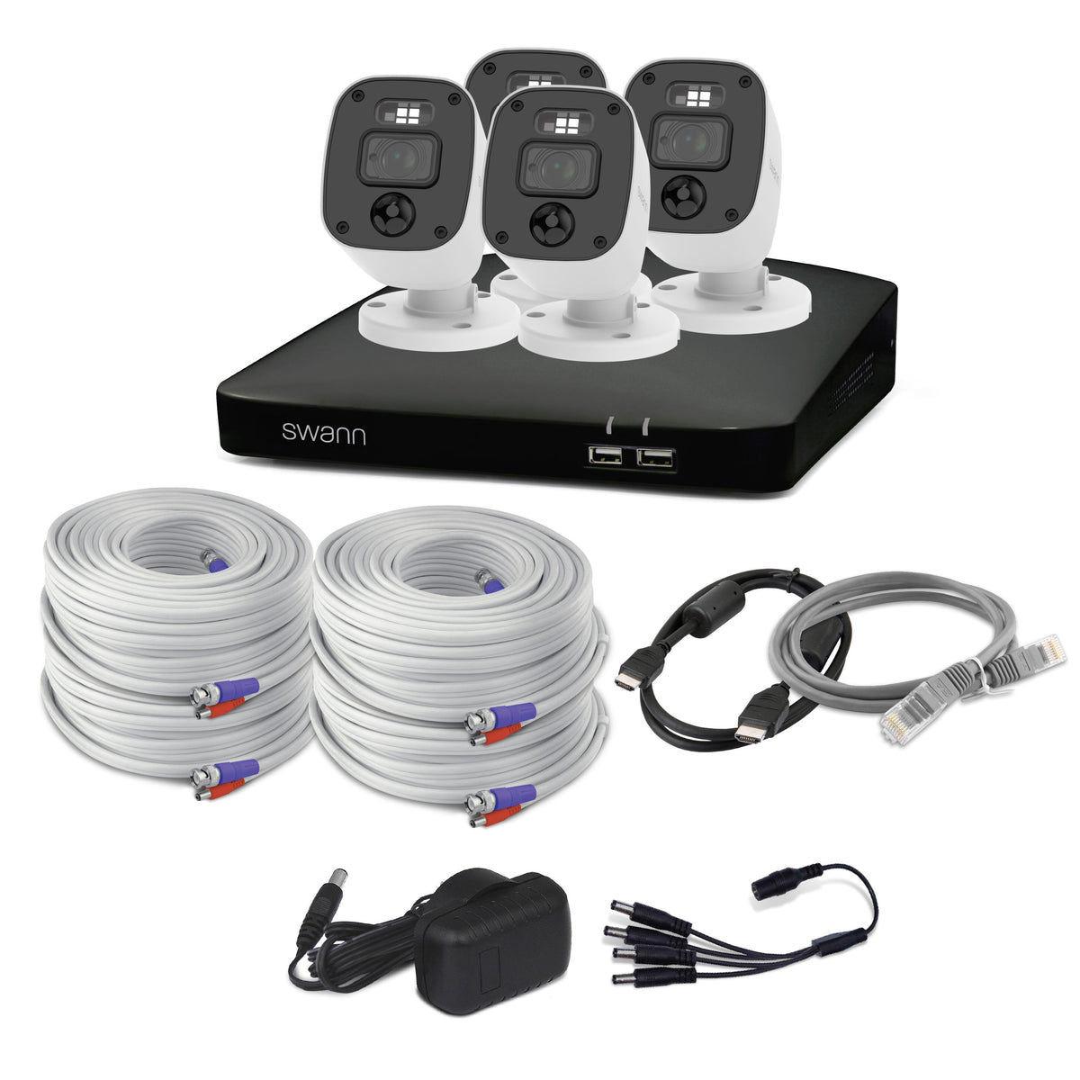 Swann 4K 1TB 8-Channel Wired DVR CCTV Kit with 4 Bullet Cameras