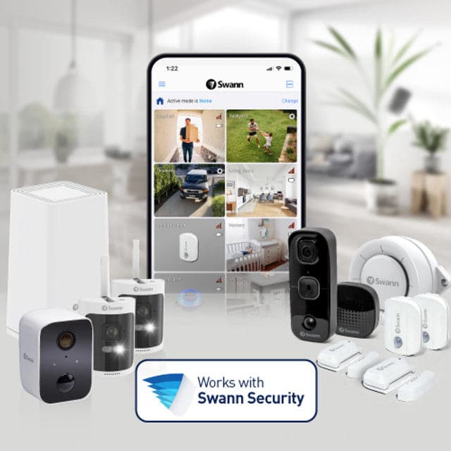 Swann AllSecure 4K Wireless Security Kit with Wire-Free Cameras & NVR Tower