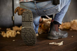 Mongrel 240090 Elastic Side V-Cut Boot Brown Work Boot