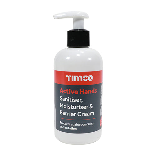 Active Hands Sanitiser, Moisturiser & Barrier Cream – 250ml