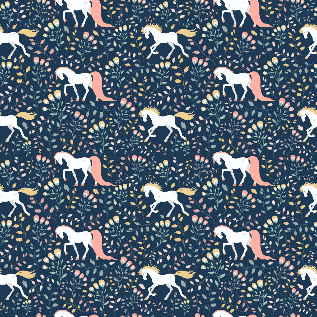 Adele White Horse Wallpaper