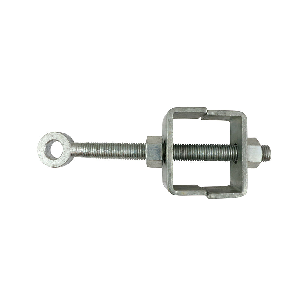 Adjustable Bottom Gate Fitting – Galvanised - 19mm Pin / 250mm Eye