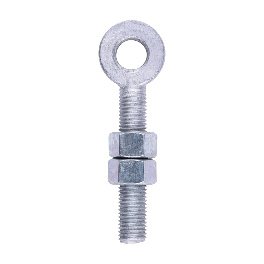 Adjustable Gate Eye with Nuts - Hot Dipped Galvanised