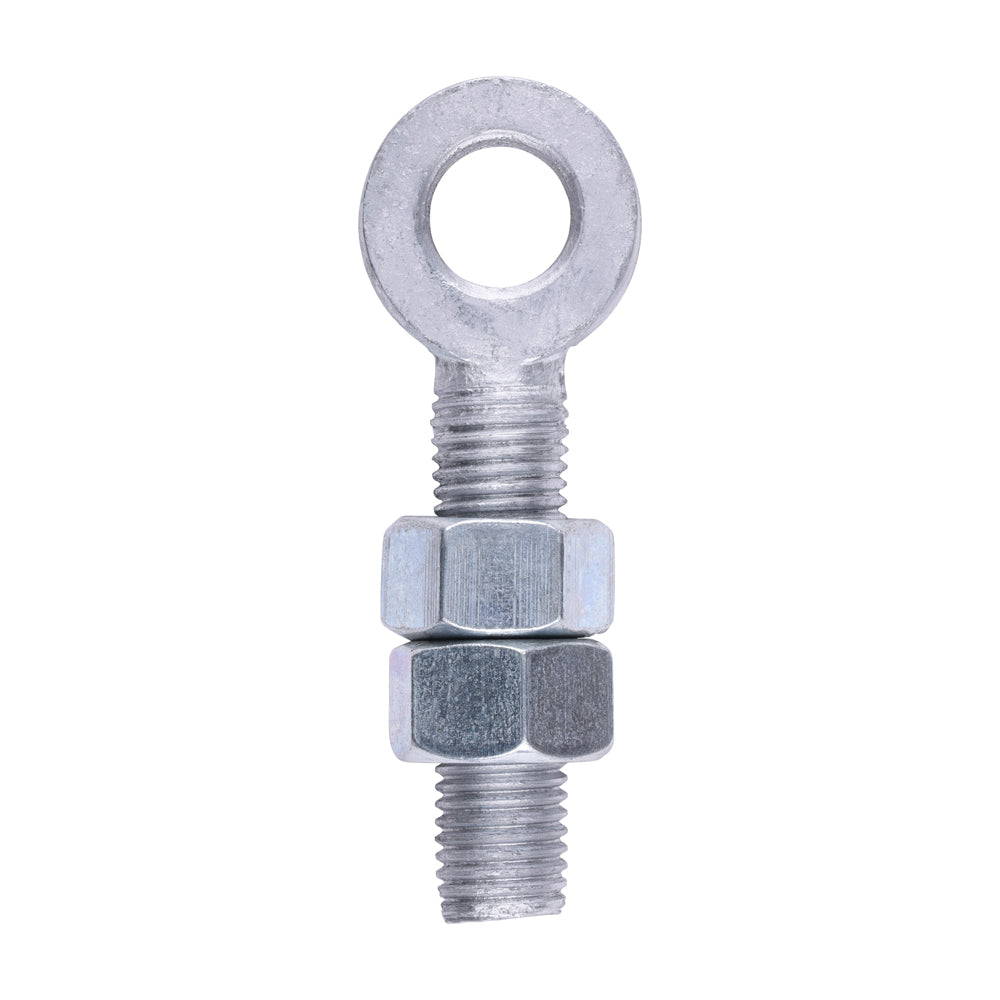 Adjustable Gate Eye with Nuts - Hot Dipped Galvanised