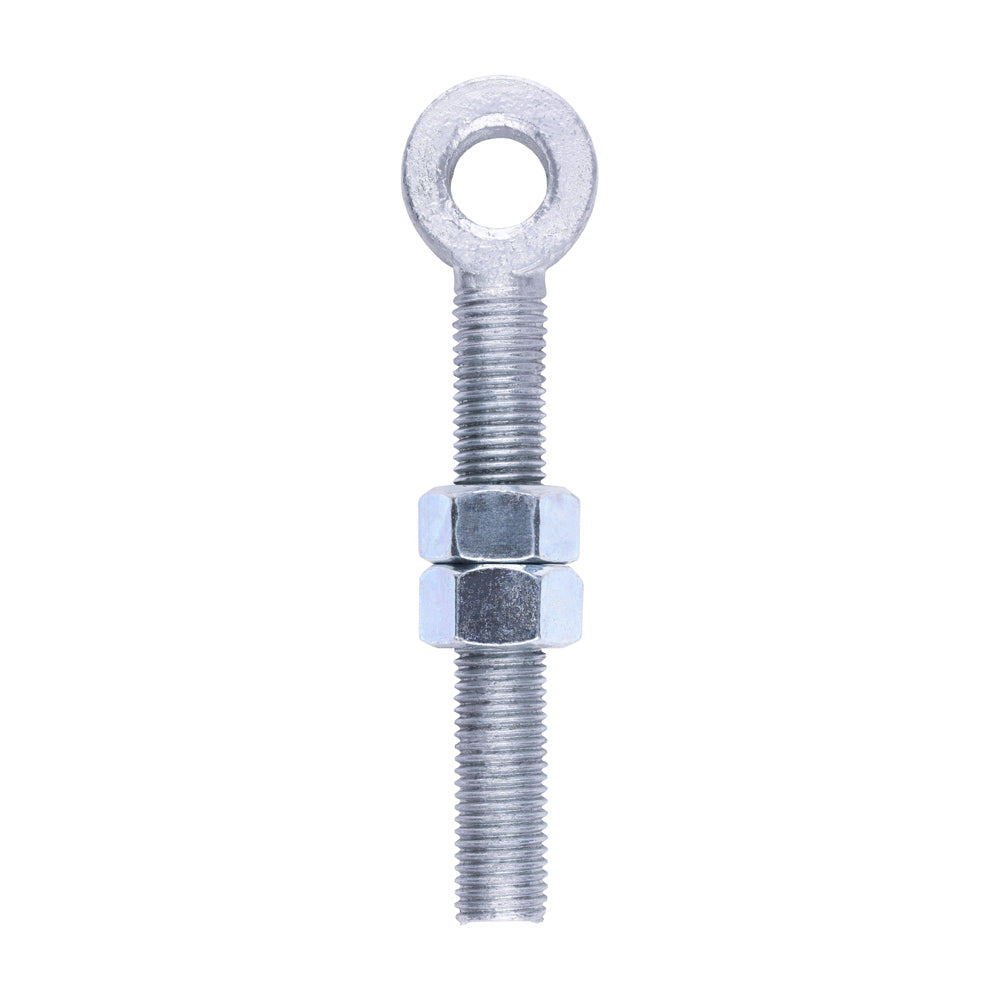 Adjustable Gate Eye with Nuts - Hot Dipped Galvanised