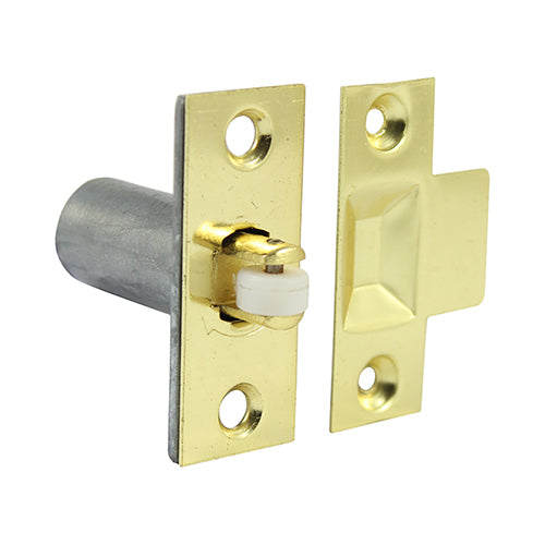 Adjustable Roller Catch – Electro Brass - 39mm