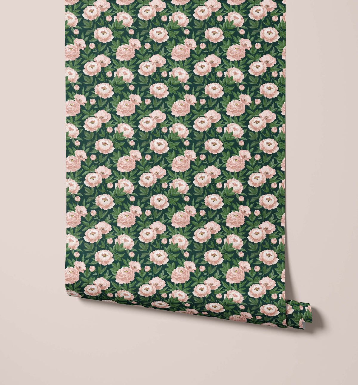 Agatha Pink Peony Wallpaper