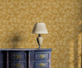 Alfred Gold Baroque Damask Wallpaper