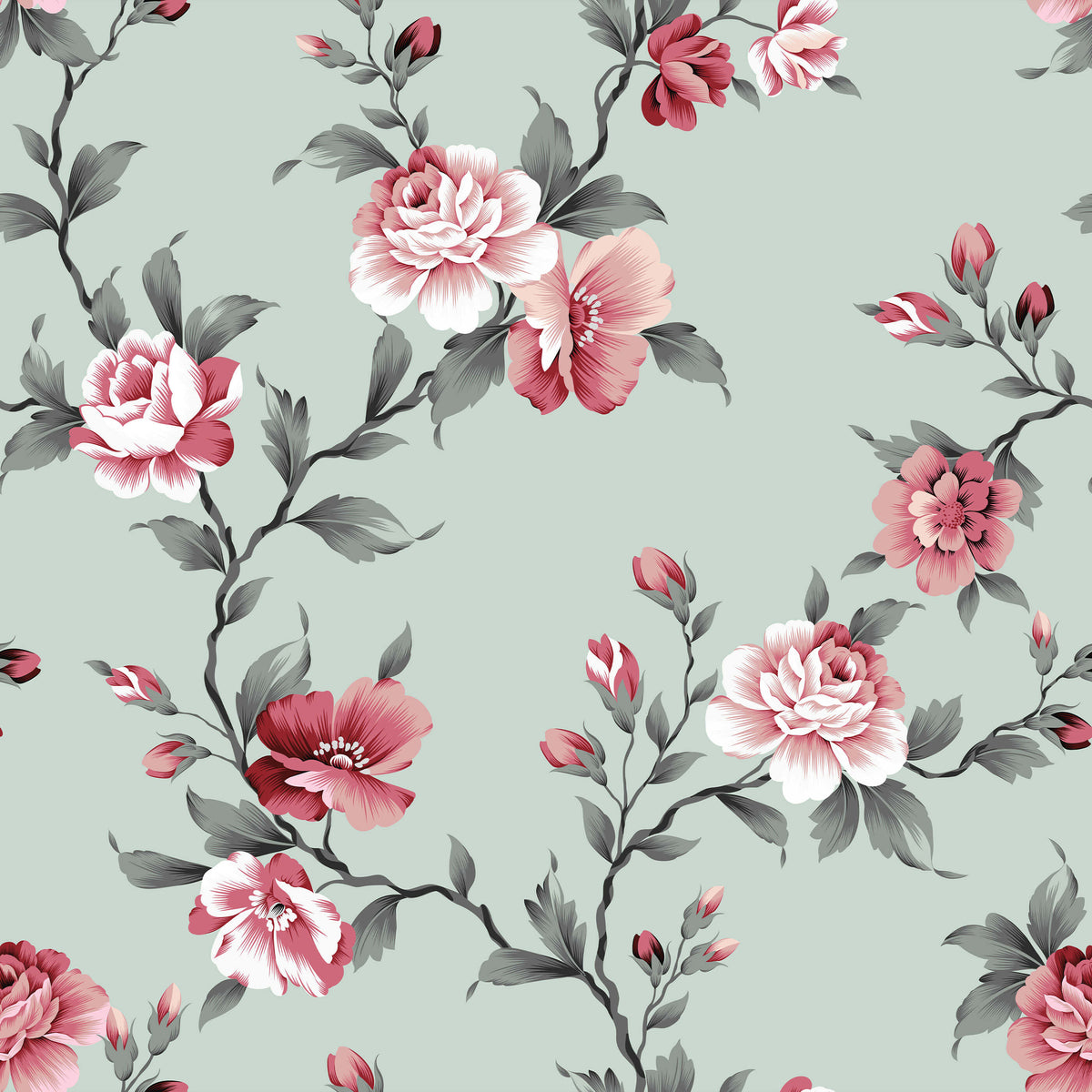 Alison That Full Detail Floral Wallpaper
