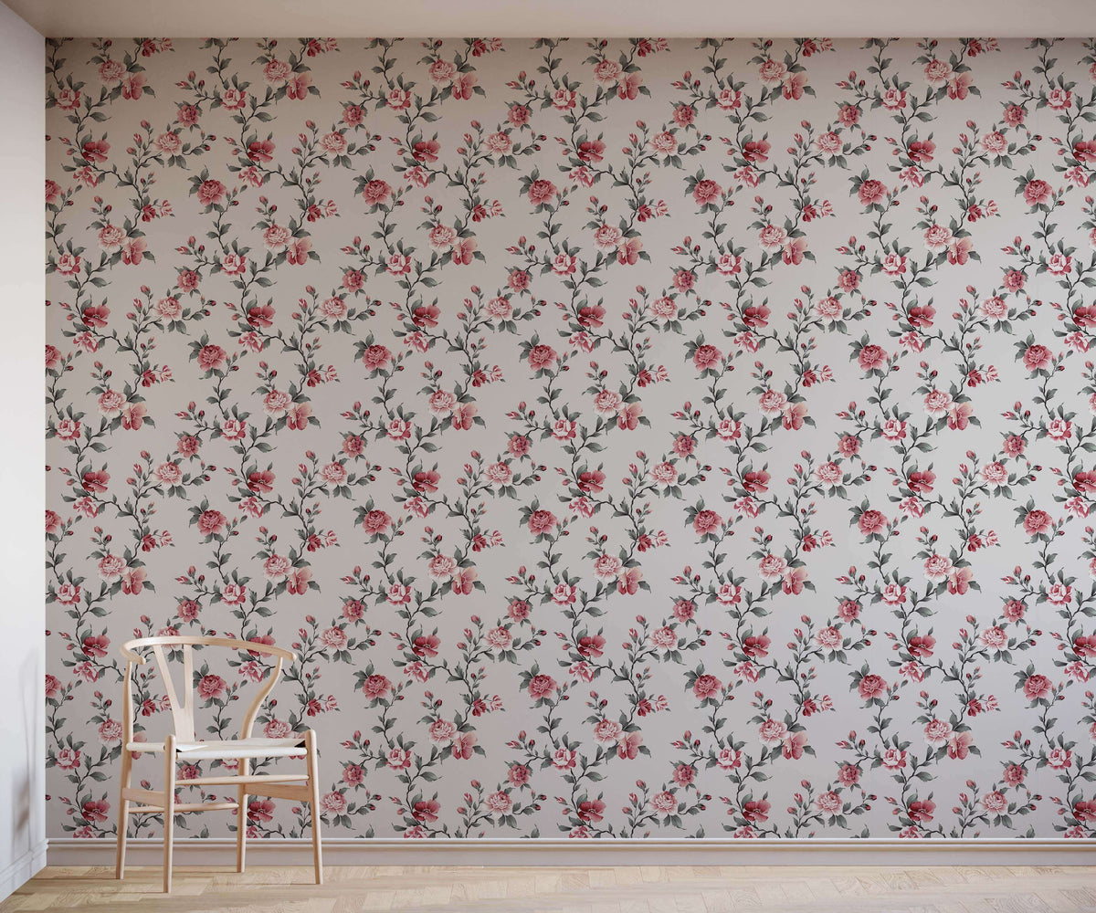 Alison That Full Detail Floral Wallpaper