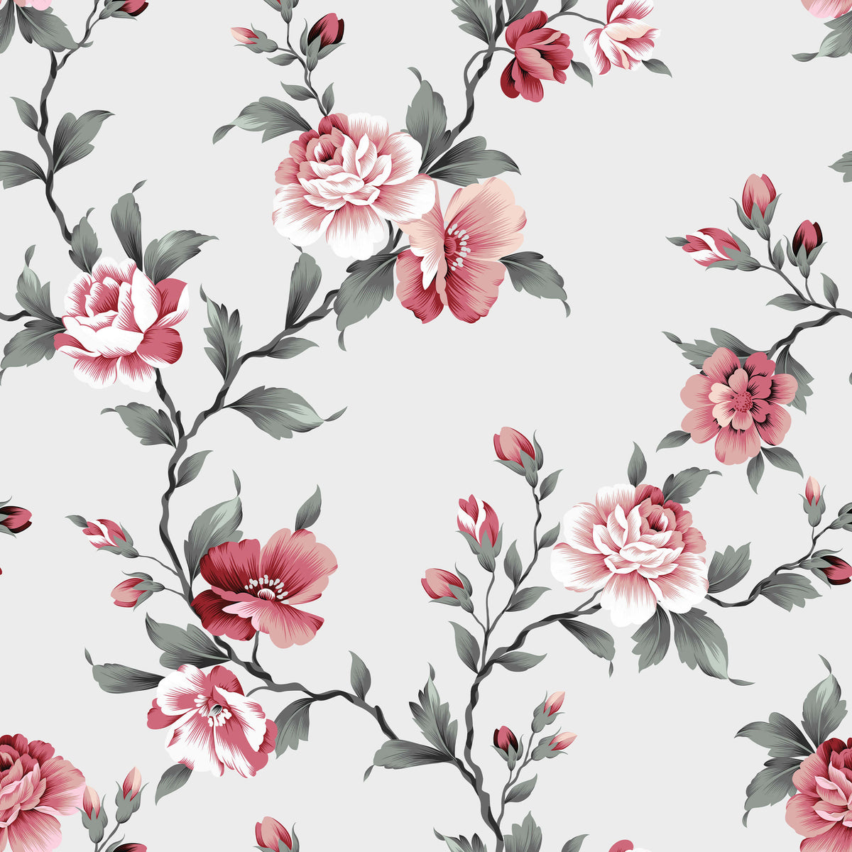 Alison That Full Detail Floral Wallpaper