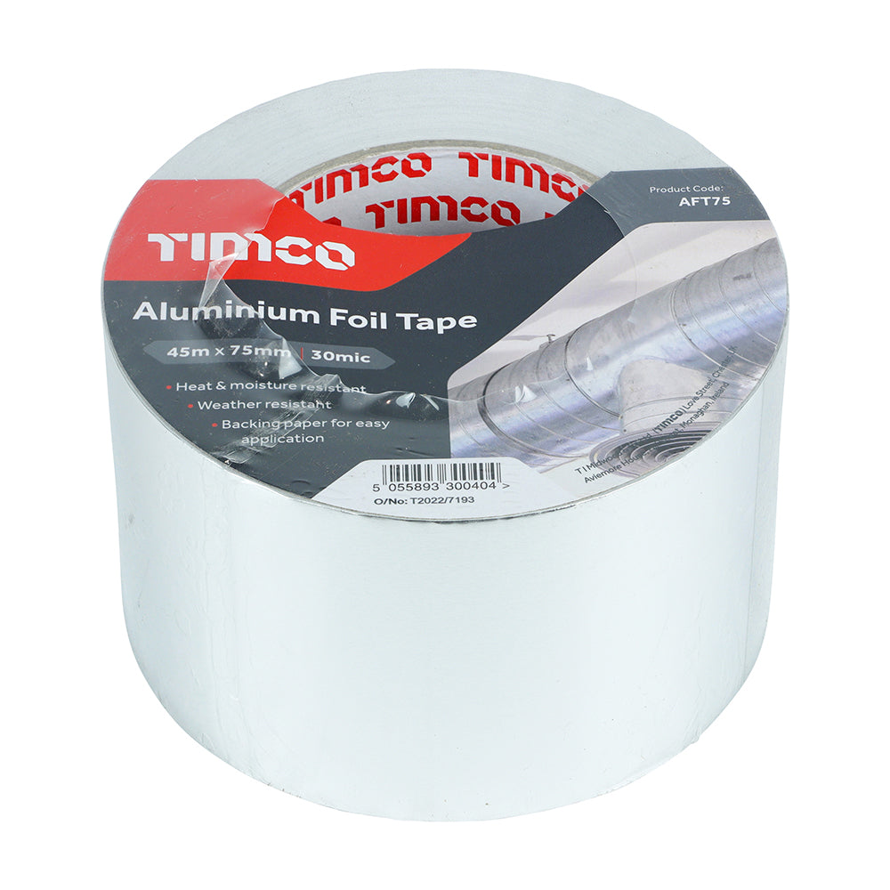 Aluminium Foil Tape - 45m x 75mm