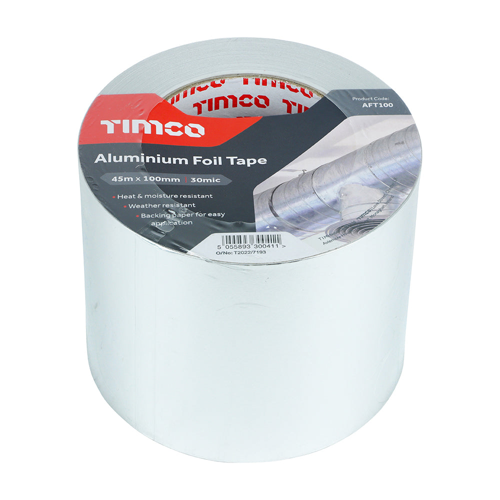 Aluminium Foil Tape - 45m x 100mm