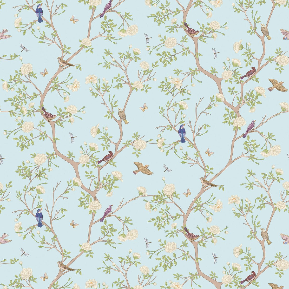 Ashton Asian Bird Wallpaper