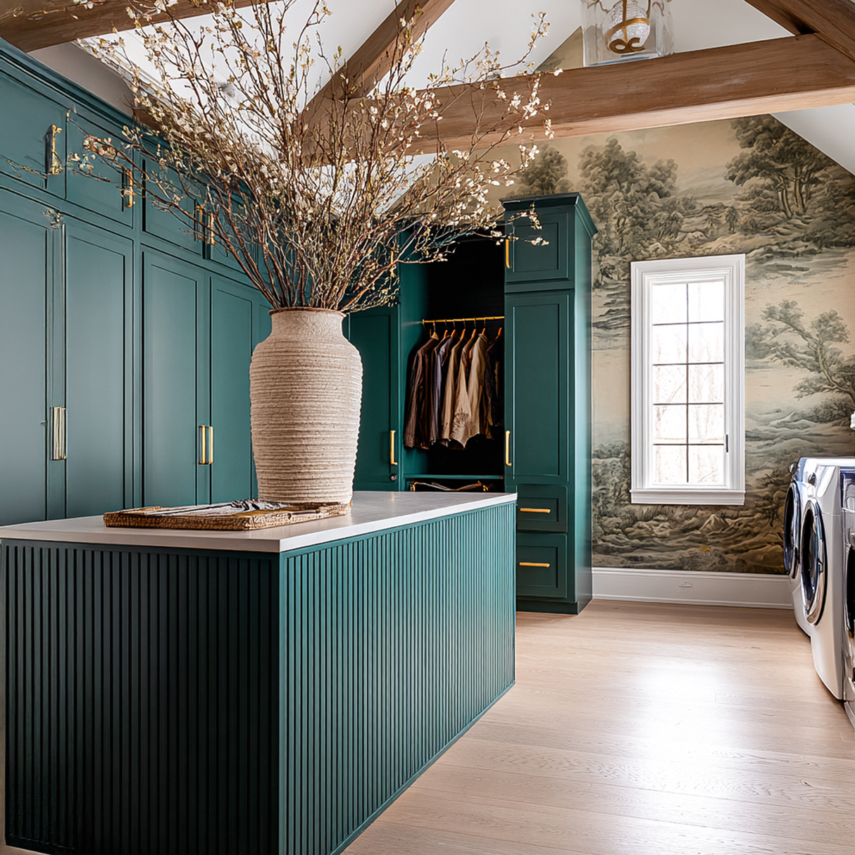 Little Knights - Ava Deep Teal & Natural Green - Matte/Eggshell/Silk/Satin/Gloss Interior Paint