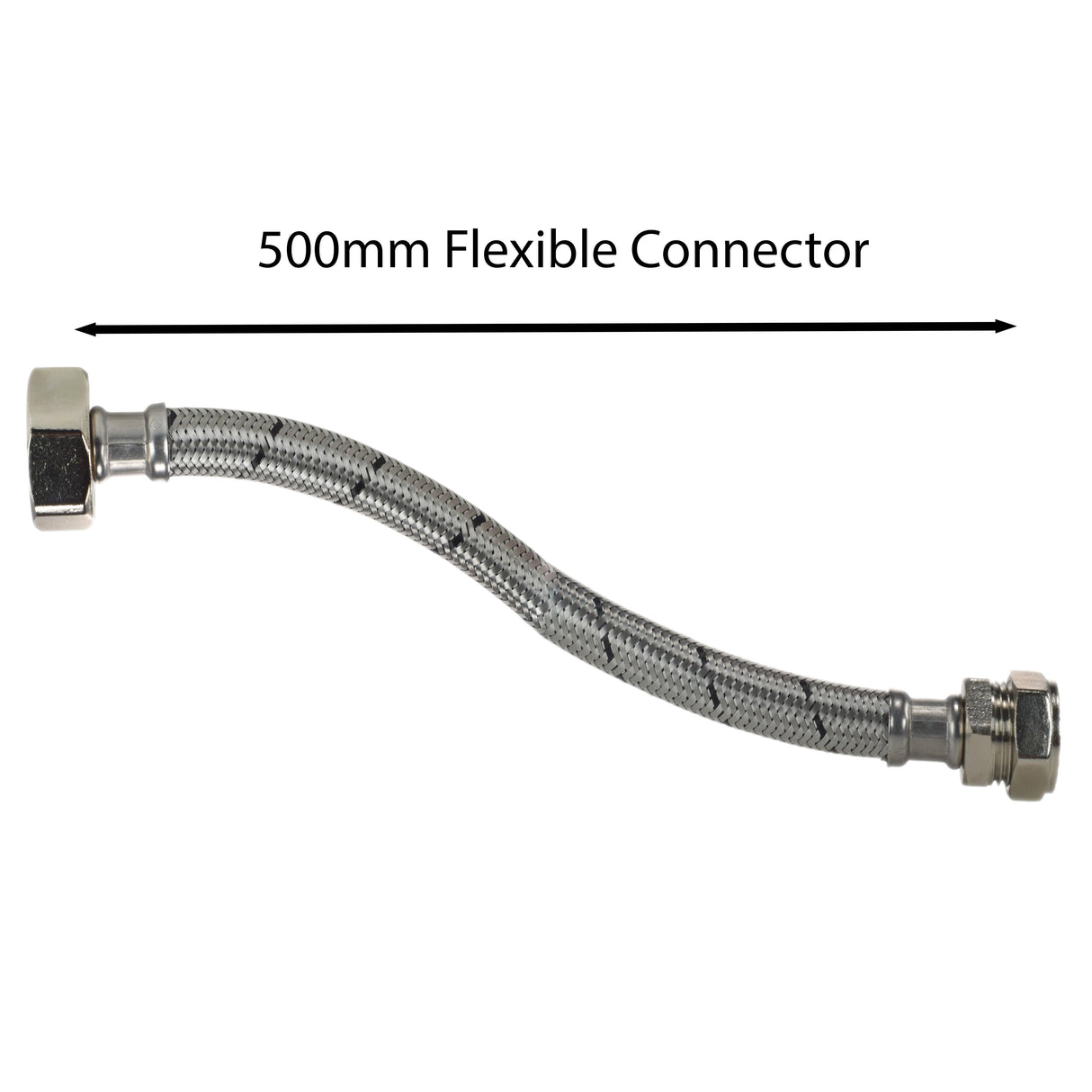 Polished Brass 13mm Barb Tap FULL Connection Kit x2