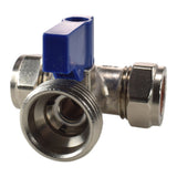 Polished Brass 13mm Barb Tap STANDARD Connection Kit x2